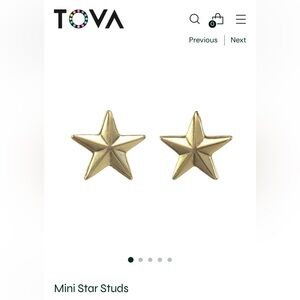 TOVA - Mini Star Studs Gold